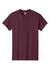 Gildan 5000/G500 Mens Short Sleeve Crewneck T-Shirt Maroon Flat Front