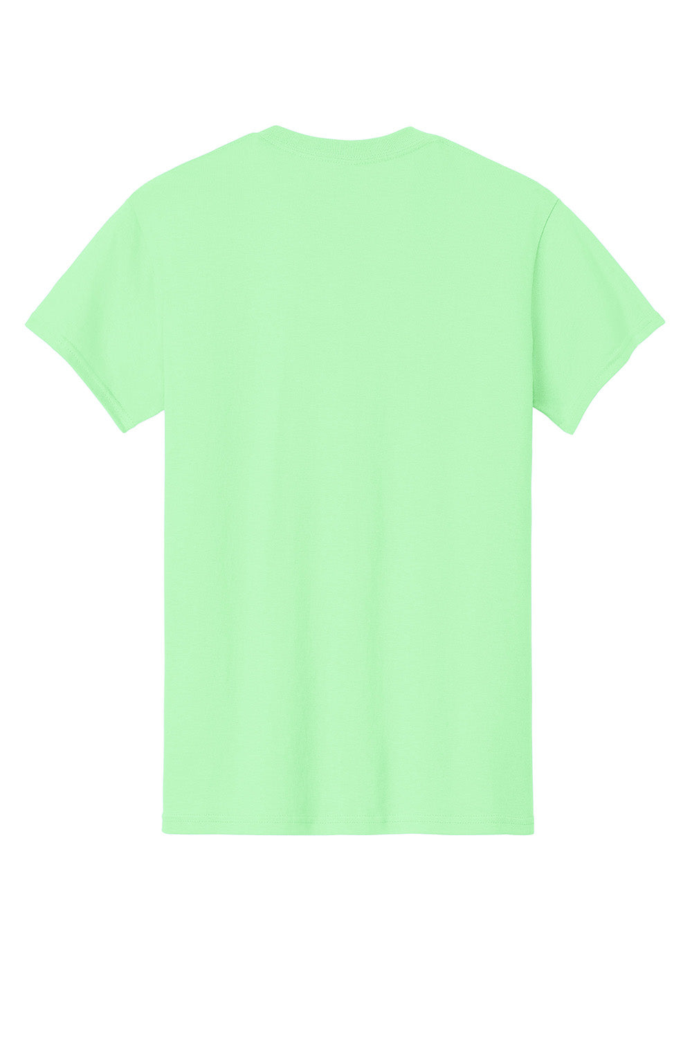 Gildan 5000/G500 Mens Short Sleeve Crewneck T-Shirt Mint Green Flat Back