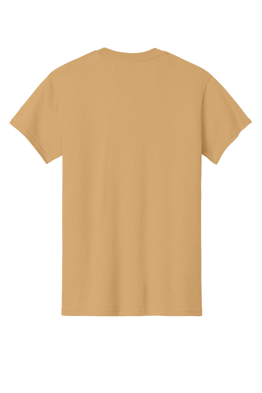 Gildan 5000/G500 Mens Short Sleeve Crewneck T-Shirt Old Gold Flat Back