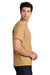 Gildan 5000/G500 Mens Short Sleeve Crewneck T-Shirt Old Gold Model Side