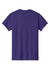 Gildan 5000/G500 Mens Short Sleeve Crewneck T-Shirt Purple Flat Back