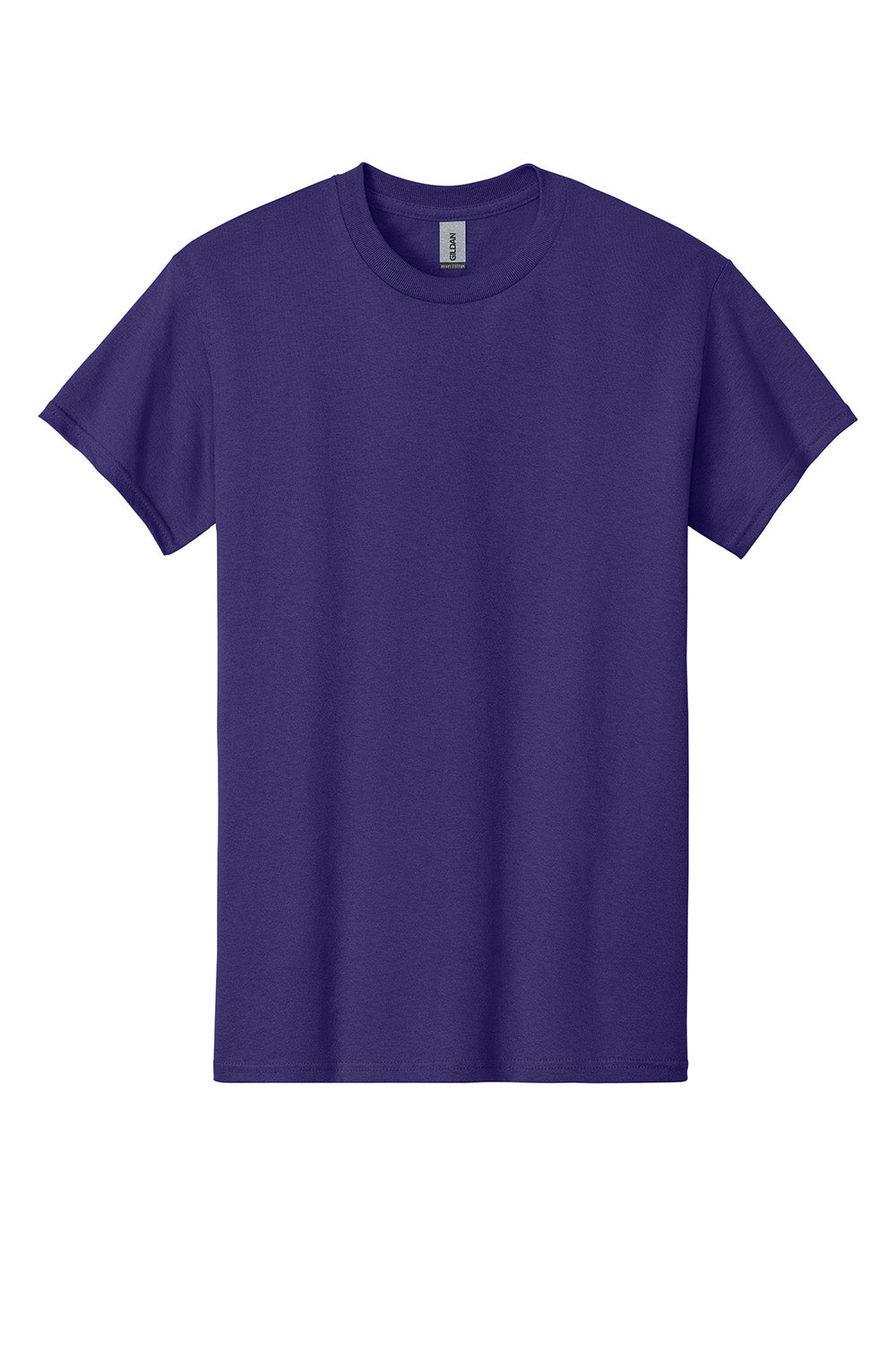 Gildan 5000/G500 Mens Short Sleeve Crewneck T-Shirt Purple Flat Front