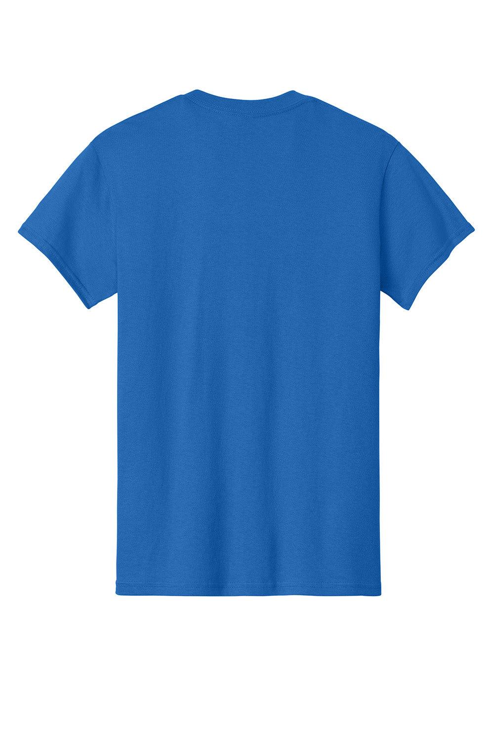 Gildan 5000/G500 Mens Short Sleeve Crewneck T-Shirt Royal Blue Flat Back