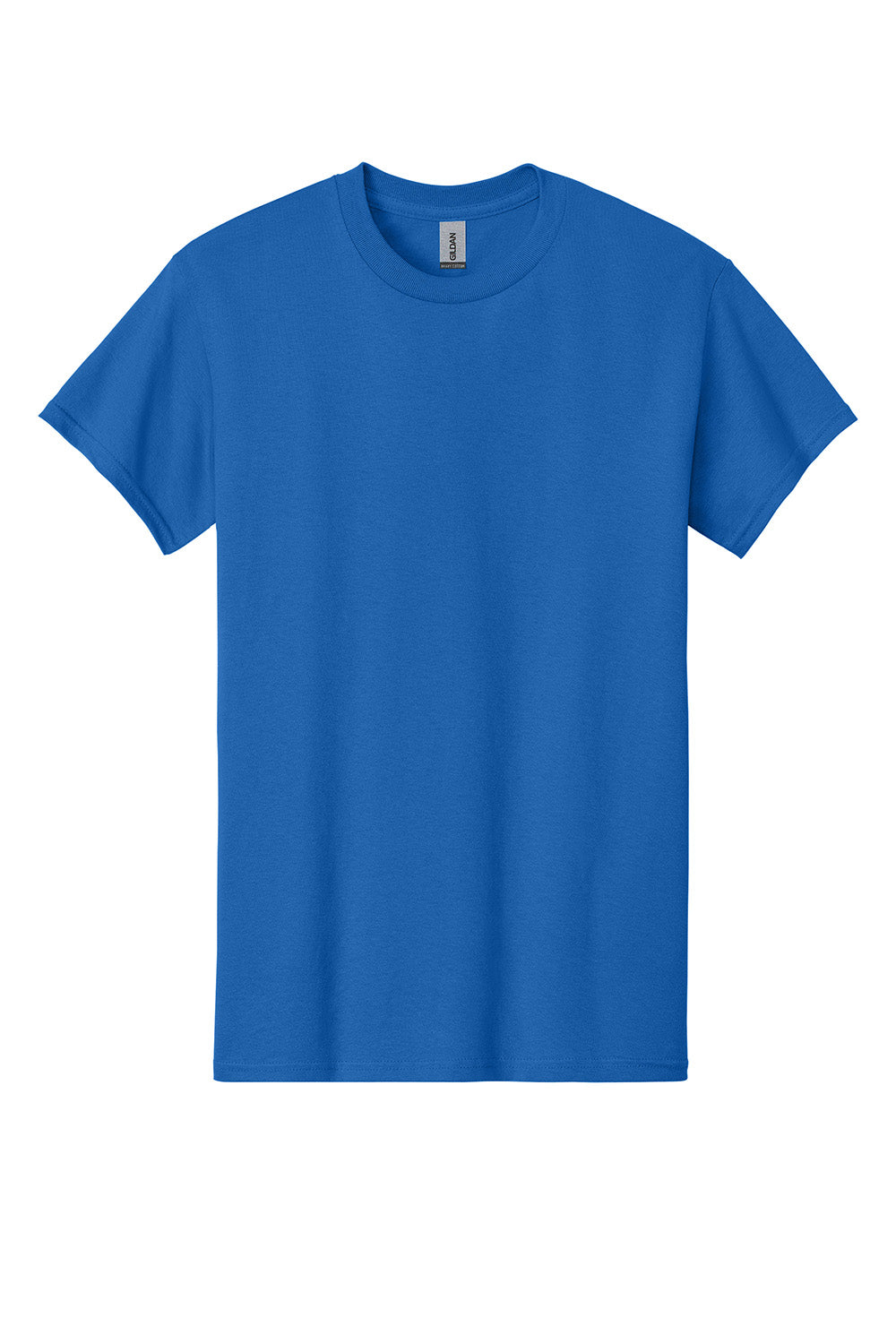 Gildan 5000/G500 Mens Short Sleeve Crewneck T-Shirt Royal Blue Flat Front