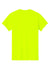 Gildan 5000/G500 Mens Short Sleeve Crewneck T-Shirt Safety Green Flat Back