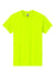 Gildan 5000/G500 Mens Short Sleeve Crewneck T-Shirt Safety Green Flat Front