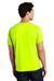 Gildan 5000/G500 Mens Short Sleeve Crewneck T-Shirt Safety Green Model Back