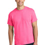 Gildan Mens Short Sleeve Crewneck T-Shirt - Safety Pink