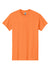 Gildan 5000/G500 Mens Short Sleeve Crewneck T-Shirt Tangerine Orange Flat Front