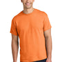 Gildan Mens Short Sleeve Crewneck T-Shirt - Tangerine Orange