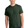 Gildan Mens Short Sleeve Crewneck T-Shirt - Forest Green