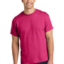 Gildan Mens Short Sleeve Crewneck T-Shirt - Heliconia Pink