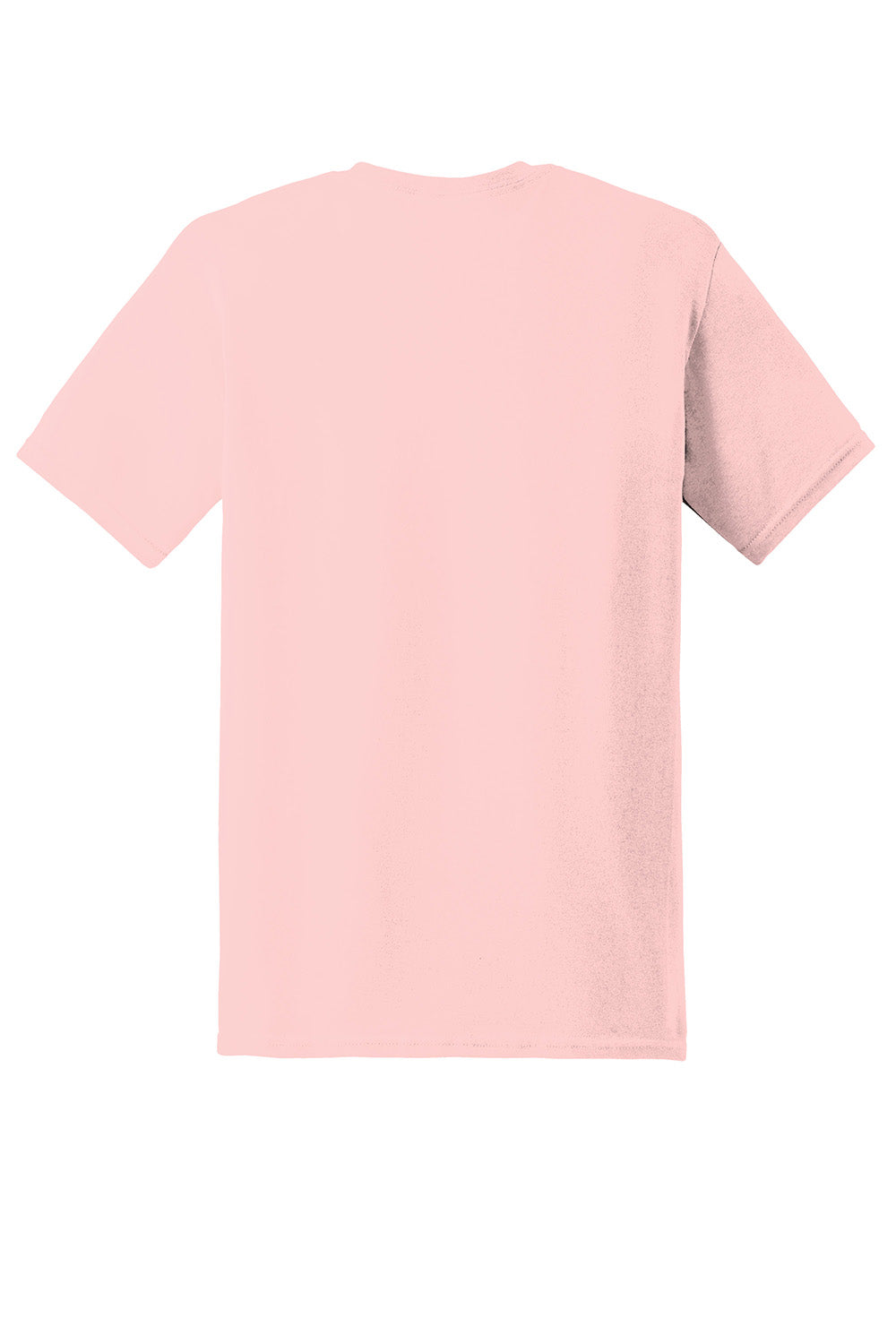 Gildan 5000/G500 Mens Short Sleeve Crewneck T-Shirt Light Pink Flat Back