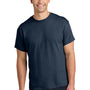 Gildan Mens Short Sleeve Crewneck T-Shirt - Navy Blue