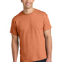 Gildan Mens Short Sleeve Crewneck T-Shirt - Sunset Orange