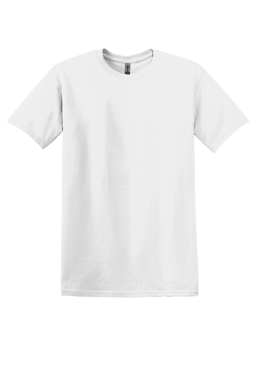 Gildan 5000/G500 Mens Short Sleeve Crewneck T-Shirt White Flat Front