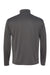 Badger 4102 Mens B-Core Moisture Wicking 1/4 Zip Pullover Graphite Grey/Black Flat Back