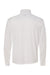 Badger 4102 Mens B-Core Moisture Wicking 1/4 Zip Pullover White/Graphite Grey Flat Back