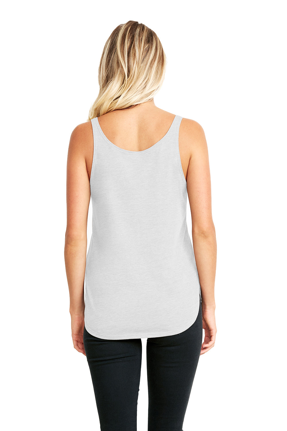 Next Level 5033 Womens Festival Tank Top White Model Back