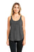 Next Level 5033 Womens Festival Tank Top Charcoal Grey Model Front