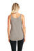 Next Level 5033 Womens Festival Tank Top Ash Grey Model Back