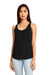 Next Level 5033 Womens Festival Tank Top Black Model Front