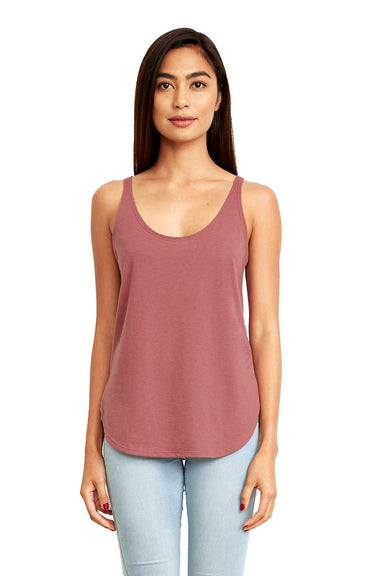 Next Level 5033 Womens Festival Tank Top Smoked Paprika Red Model Front