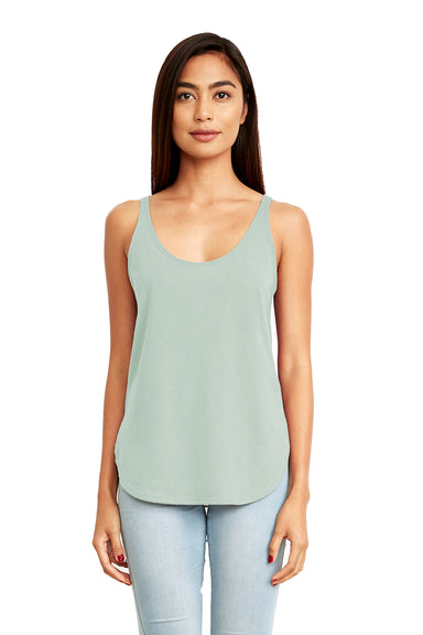 Next Level 5033 Womens Festival Tank Top Stonewashed Green Model Front