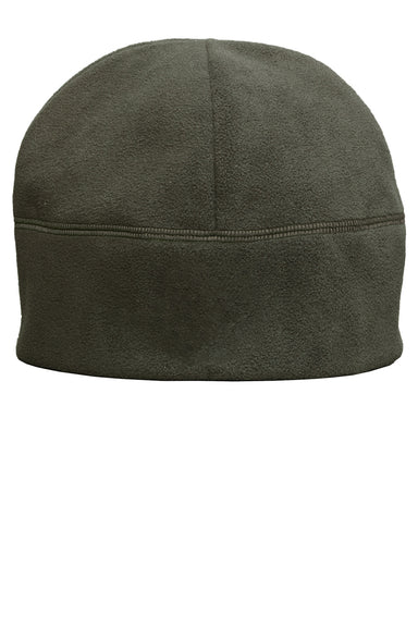 Port Authority C918 Mens Fleece Beanie Mineral Green Flat Front