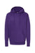 Independent Trading Co. SS4500 Mens Hooded Sweatshirt Hoodie Purple Flat Front