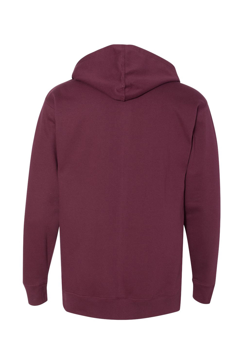 Independent Trading Co. SS4500 Mens Hooded Sweatshirt Hoodie Maroon Flat Back