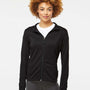 Independent Trading Co. Womens Poly Tech Full Zip Track Jacket - Black - NEW
