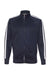Independent Trading Co. EXP70PTZ Mens Poly Tech Full Zip Track Jacket Classic Navy Blue Flat Front