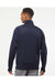 Independent Trading Co. EXP70PTZ Mens Poly Tech Full Zip Track Jacket Classic Navy Blue Model Back