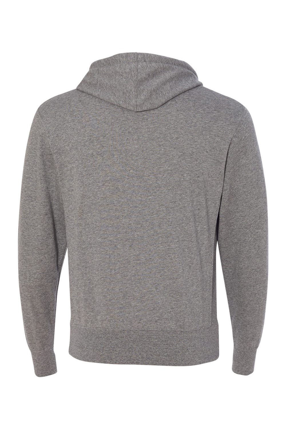 Independent Trading Co. PRM90HT Mens French Terry Hooded Sweatshirt Hoodie Salt & Pepper Grey Flat Back