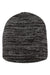 Sportsman SP03 Mens Marled Beanie Black/Dark Grey Flat Front