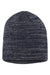 Sportsman SP03 Mens Marled Beanie Navy Blue/Dark Grey Flat Front