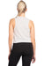 Next Level 5083 Womens Festival Cropped Tank Top White Model Back