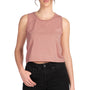 Next Level Womens Festival Cropped Tank Top - Desert Pink