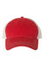 Richardson 111 Mens Garment Washed Trucker Hat Red/White Flat Front