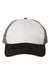 Richardson 111 Mens Garment Washed Trucker Hat White/Charcoal Grey/Black Flat Front