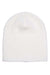 Yupoong 1500KC Mens Beanie White Flat Front