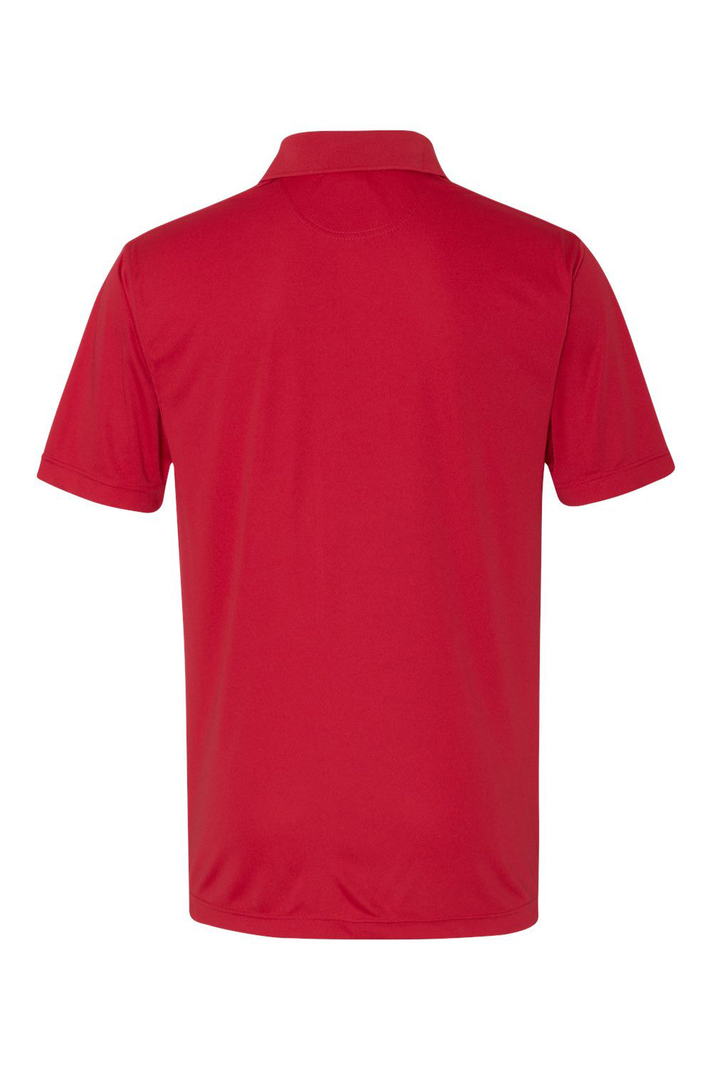 Sierra Pacific 0100 Mens Moisture Wicking Short Sleeve Polo Shirt Red Flat Back