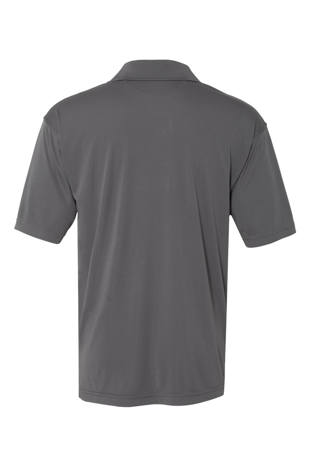 Sierra Pacific 0100 Mens Moisture Wicking Short Sleeve Polo Shirt Steel Grey Flat Back