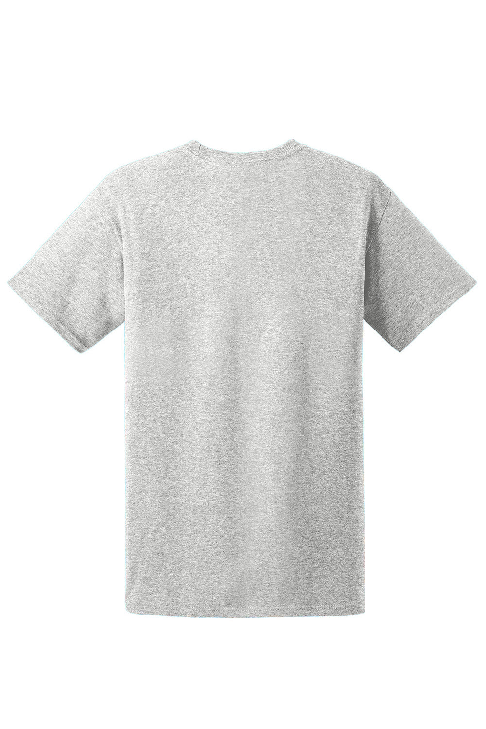 Hanes 5170 Mens EcoSmart Short Sleeve Crewneck T-Shirt Ash Grey Flat Back