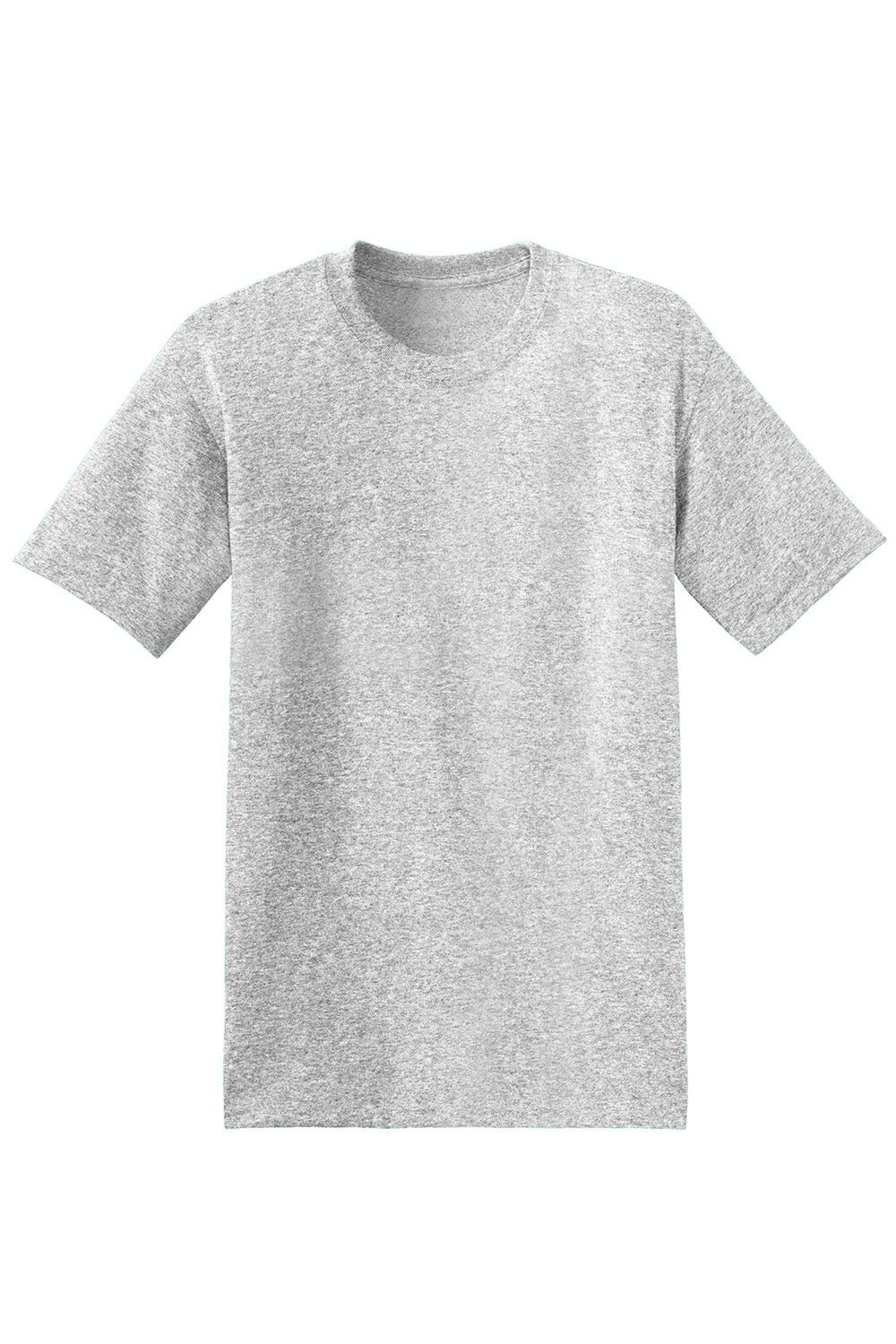 Hanes 5170 Mens EcoSmart Short Sleeve Crewneck T-Shirt Ash Grey Flat Front