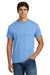 Hanes 5170 Mens EcoSmart Short Sleeve Crewneck T-Shirt Carolina Blue Model Front