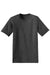 Hanes 5170 Mens EcoSmart Short Sleeve Crewneck T-Shirt Heather Charcoal Grey Flat Front