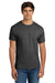 Hanes 5170 Mens EcoSmart Short Sleeve Crewneck T-Shirt Heather Charcoal Grey Model Front