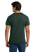 Hanes 5170 Mens EcoSmart Short Sleeve Crewneck T-Shirt Deep Forest Green Model Back